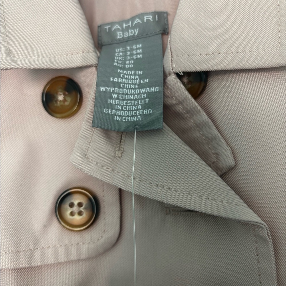 Tan Kids Trench Coat - Picture 2 of 5